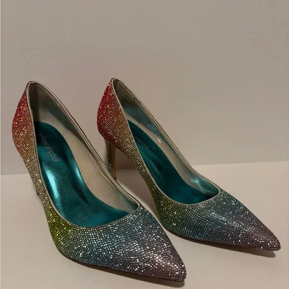 Jeffrey Campbell Rainbow Crystal Heels - Picture 14 of 15